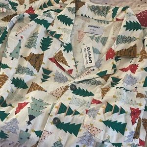 Match the Family Old Navy Christmas Tree flannel pajamas